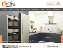 Tablet Screenshot of finurakitchens.com